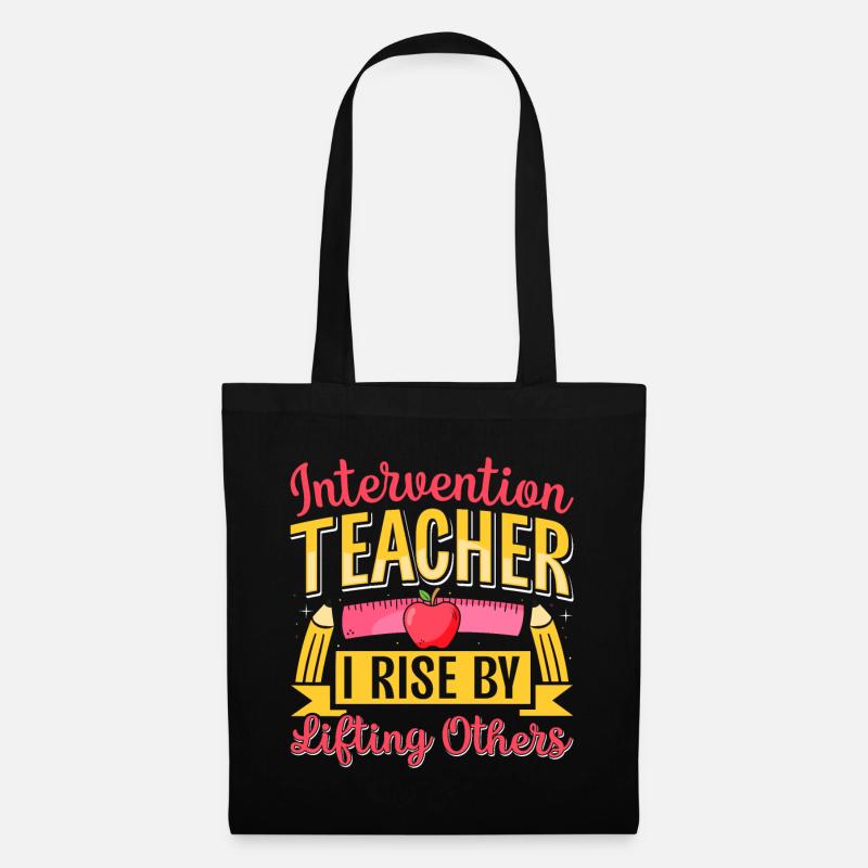 Intervention Teacher, Intervention specialist - Stoffbeutel - Schwarz