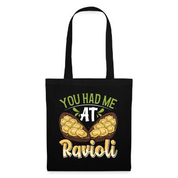 Hands off my ravioli motif - Tote Bag - black - Front