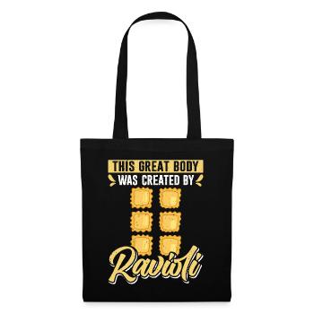 Hands off my ravioli motif - Tote Bag - black - Front