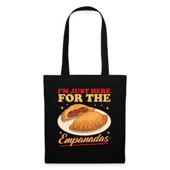 Empanadas Empanada Dumpling Cadeaux - Sac en tissu - noir - Devant