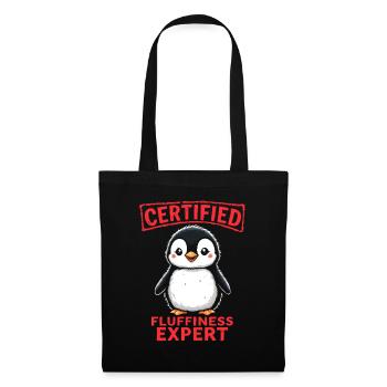 Chemise de nuit pingouin chemise de nuit pyjama cadeau - Sac en tissu - noir - Devant