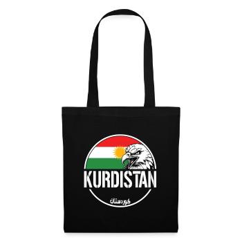 Drapeau du Kurdistan,Kurdistan,Syrie,Irak,Iran,Drapeau - Sac en tissu - noir - Devant