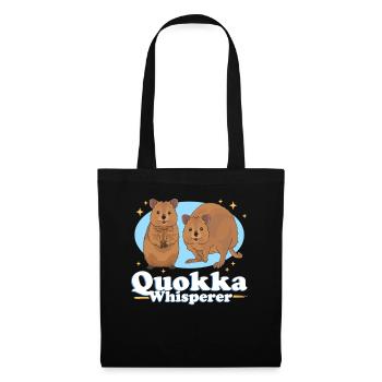 Quokkas Kurzschwanzkänguru Quokka Geschenke - Stoffbeutel - Schwarz - Vorne