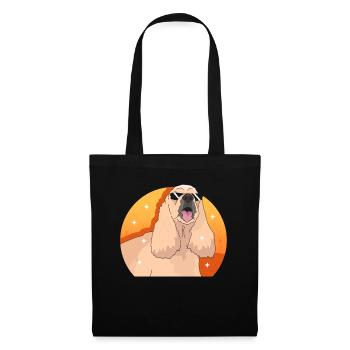 Cocker américain Spaniel chien cadeau - Sac en tissu - noir - Devant
