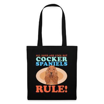 Cocker Spaniel Cocker Spaniel Cadeau - Sac en tissu - noir - Devant