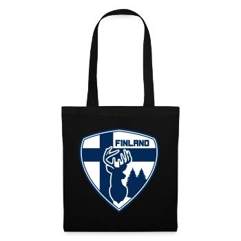 Finlande - Finlande - Suomi - Sac en tissu - noir - Devant