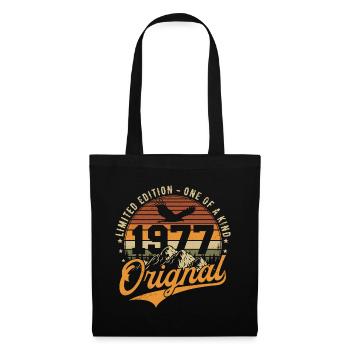 Original 1977 Vintage Vintage Birthday Gift - Tote Bag - black - Front