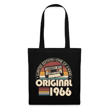 Born in 1966 Vintage Vintage Birthday Retro - Tote Bag - black - Front