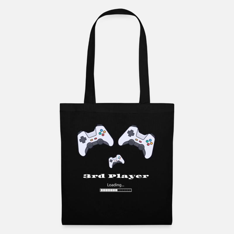 3rd Player Loading - Baby Shower - Baby Expected - Tote Bag - black