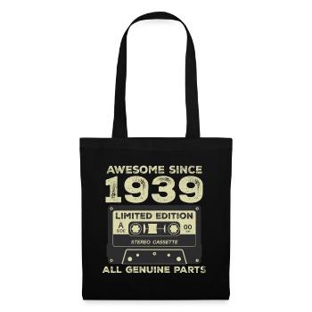 1939 Birthday Born In 1939 Vintage Retro - Tote Bag - black - Front