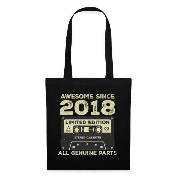 2018 Birthday Born in 2018 Vintage Retro - Tote Bag - black - Front