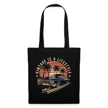 Vintage 1950's Retro Classic Car Legendary Since 1950 - Tote Bag - black - Front