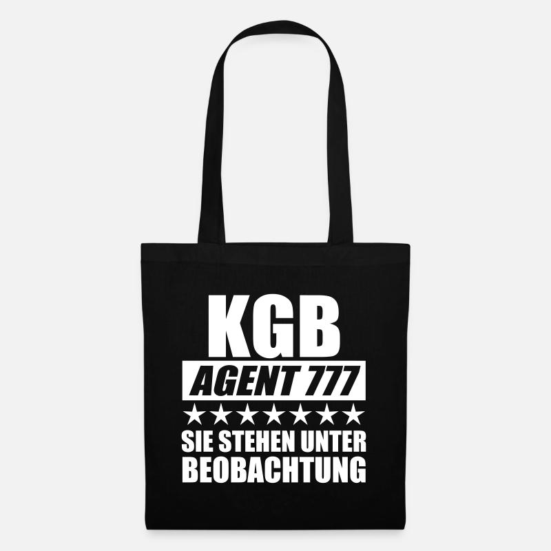 95 KGB AGENT 777 Sie stehen unter Beobachtung - Stoffbeutel - Schwarz