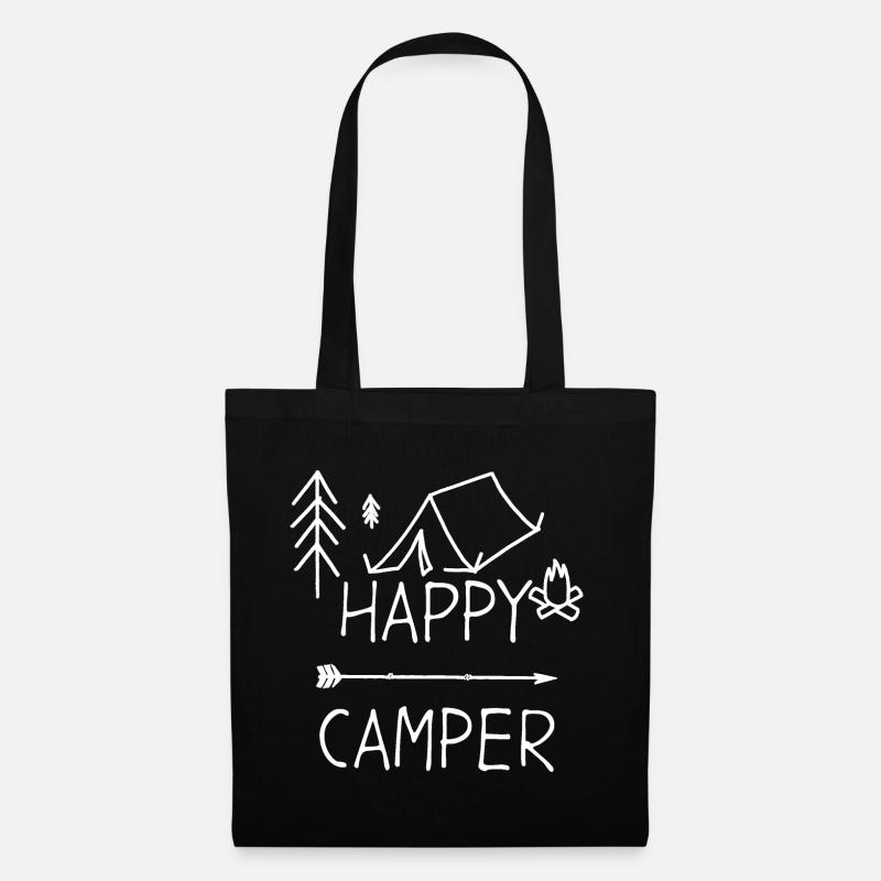 Camping - Stoffbeutel - Schwarz