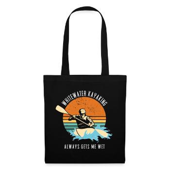 Whitewater Kayaking Always Gets Me Wet - Tote Bag - black - Front