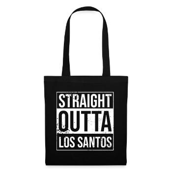 STRAIGHT OUTTA LOS SANTOS - GTA - ZOCKER WEAR - Sac en tissu - noir - Devant
