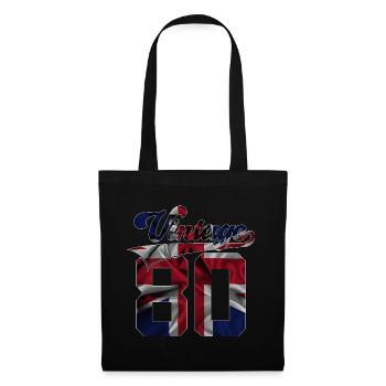 46E ANNIVERSAIRE BRITANNIQUE ANNÉES 1980 - Sac en tissu - noir - Devant
