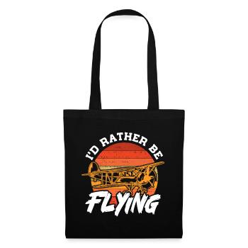 I'd rather be flying Pilot aviation - Tote Bag - black - Front