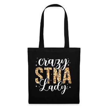Crazy STNA lady - Tote Bag - black - Front