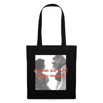 Shrek Design L'Amour Est Tout Shrek & Fiona - Sac en tissu - noir - Devant