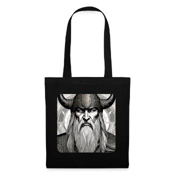 Proud Viking with Horns Helmet - Tote Bag - black - Front