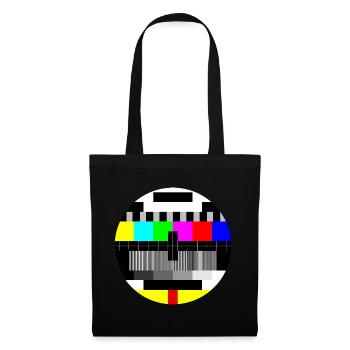 mire couleur - color test card - Sac en tissu - noir - Devant