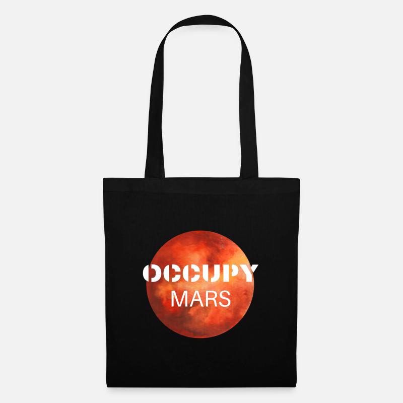 Mars besetzen - Stoffbeutel - Schwarz