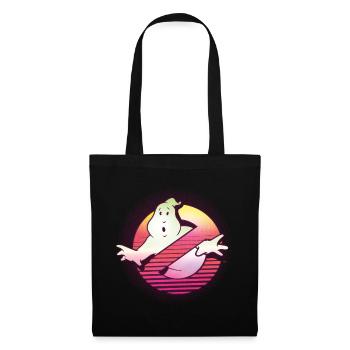 Ghostbusters Retro Neon Logo - Tote Bag - black - Front