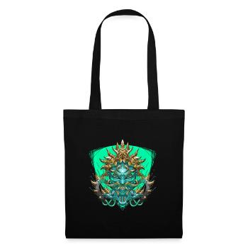 Tribe & trance wear - Teknival - Tekno - Freeparty - Sac en tissu - noir - Devant