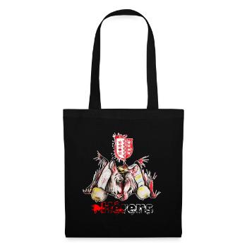 Vache d hérens Eringer valais - Sac en tissu - noir - Devant