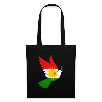 Pigeon Kurdistan Paix - Sac en tissu - noir - Devant