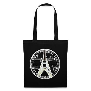 Guitare lourde - Sac en tissu - noir - Devant