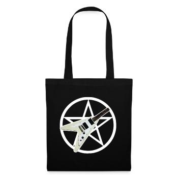 Pentagram Guitar - Tote Bag - black - Front