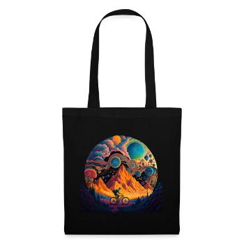 Bicycle Day 1943 | Bubble Psychedelic Art - Stoffbeutel - Schwarz - Vorne