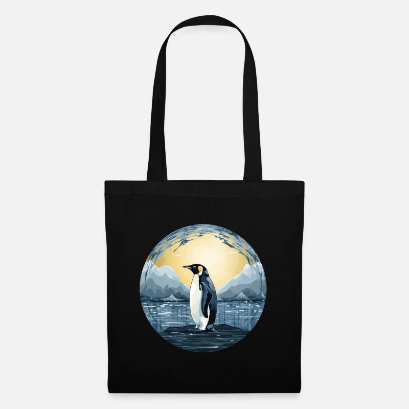 Pinguin - Stoffbeutel - Schwarz
