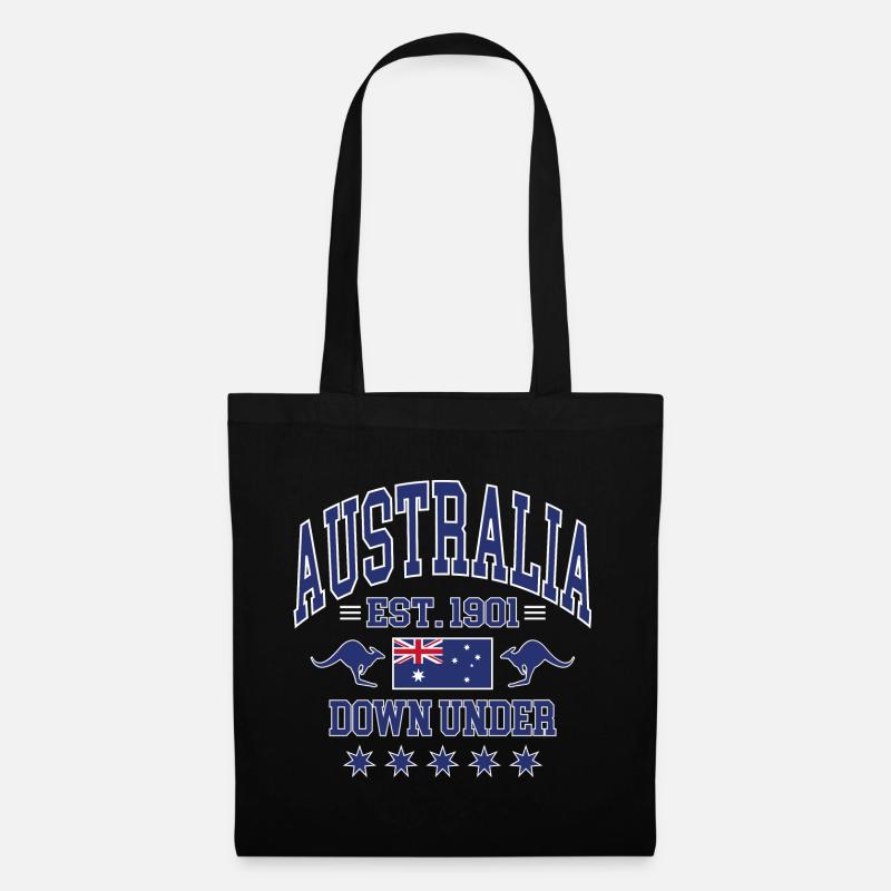 Australia - Stoffbeutel - Schwarz