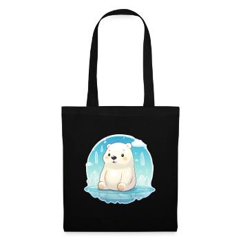 cute little polar bear - Tote Bag - black - Front