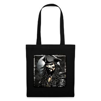 Grim Pirate, Buccaneer, Sailor, Captain - Tote Bag - black - Front