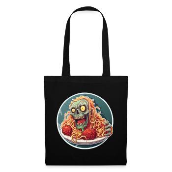 A Creepy Pasta with Zombie on Halloween - Tote Bag - black - Front