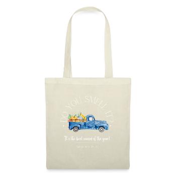 Autumn blue car autumnal - Tote Bag - nature - Front