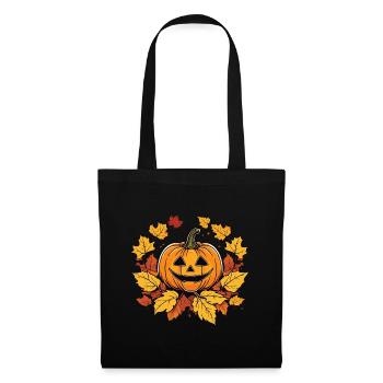 Lanterne Halloween - Sac en tissu - noir - Devant