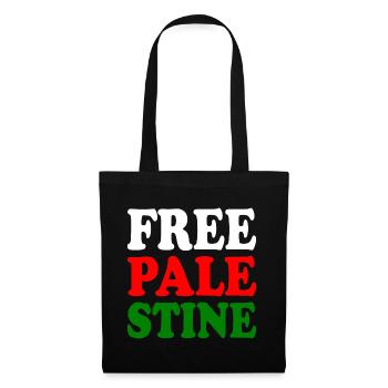 Free palestine - Sac en tissu - noir - Devant