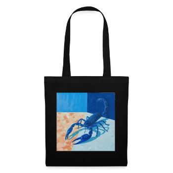 scorpion, bunt, tier, geschenk, geschenkidee - Stoffbeutel - Schwarz - Vorne