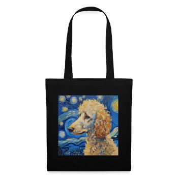 Poodle Van Gogh Gift - Tote Bag - black - Front