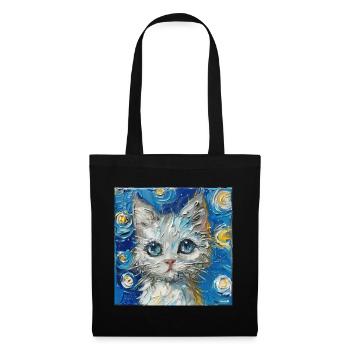 Cat, Cat Motif - Tote Bag - black - Front