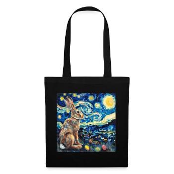 easter bunny, easter, bunny, happy easter, easter eggs - Tote Bag - black - Front