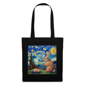 easter bunny, easter, bunny, happy easter, easter eggs - Tote Bag - black - Front