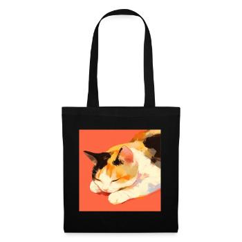 Cat, Cat Motif - Tote Bag - black - Front