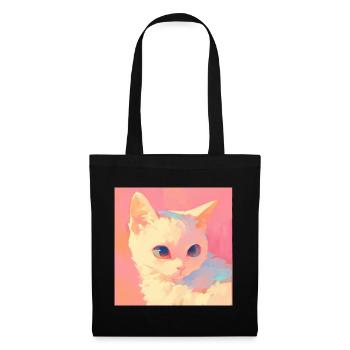 Cat, Cat Motif - Tote Bag - black - Front