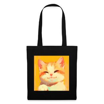 Cat, Cat Motif - Tote Bag - black - Front